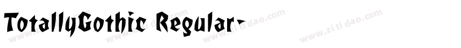 TotallyGothic Regular字体转换